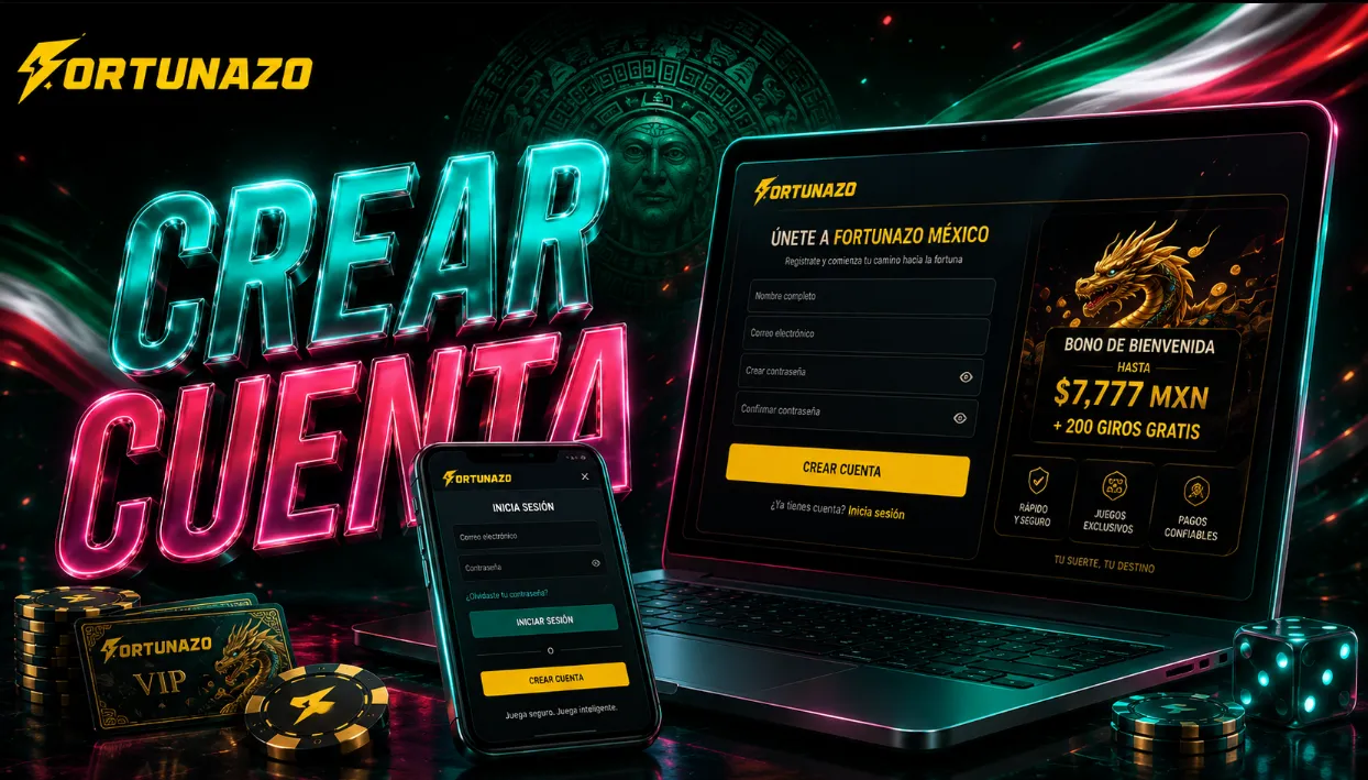 Crear cuenta en Fortunazo México